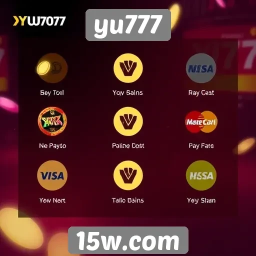 Métodos de pagamento aceitos no yu777